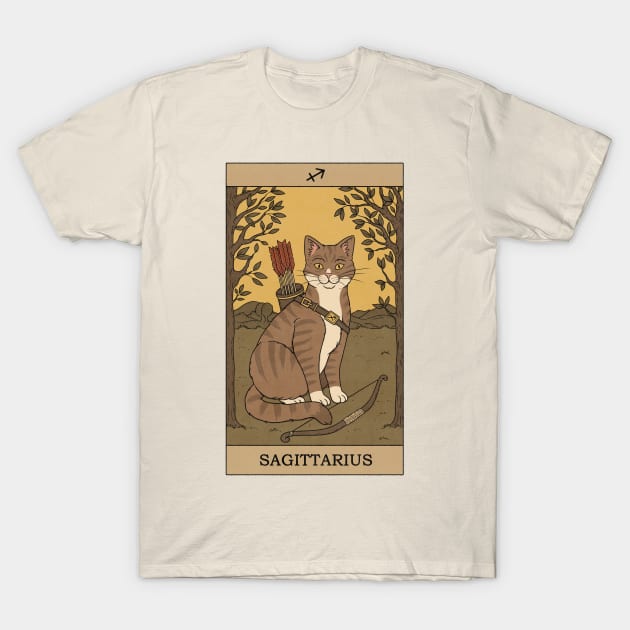 Sagittarius Cat T-Shirt by thiagocorrea